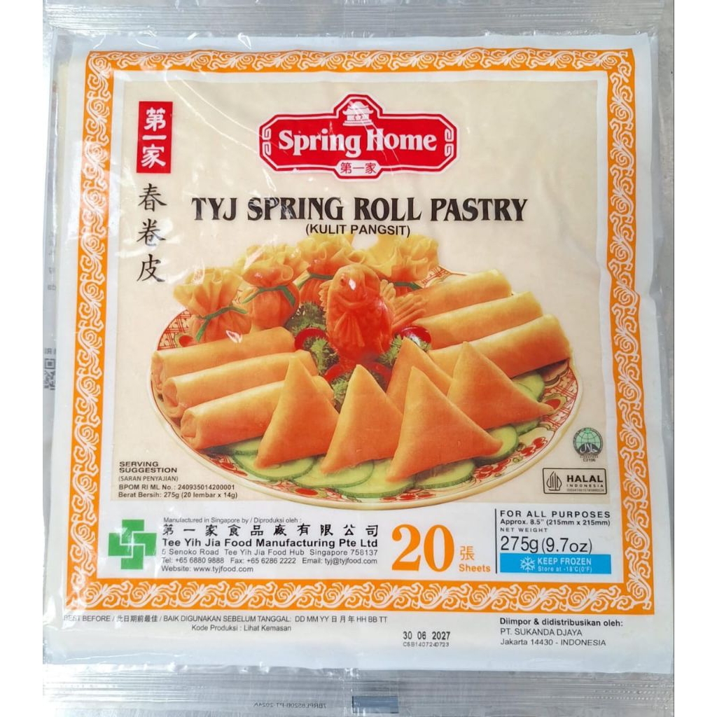 

TYJ Spring Roll Pastry Kulit Lumpia Premium