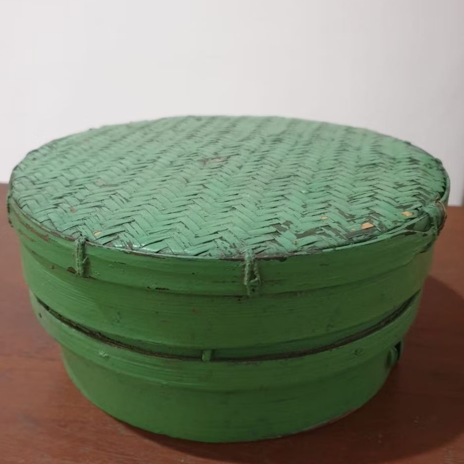 Tenong/Wadah Bambu Hijau