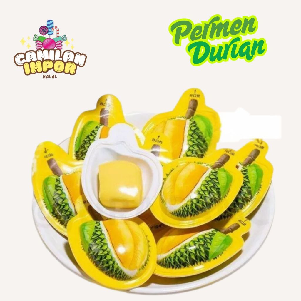 

[ 100% HALAL ] Permen Buah Durian Viral bentuk lucu dan rasa lezat