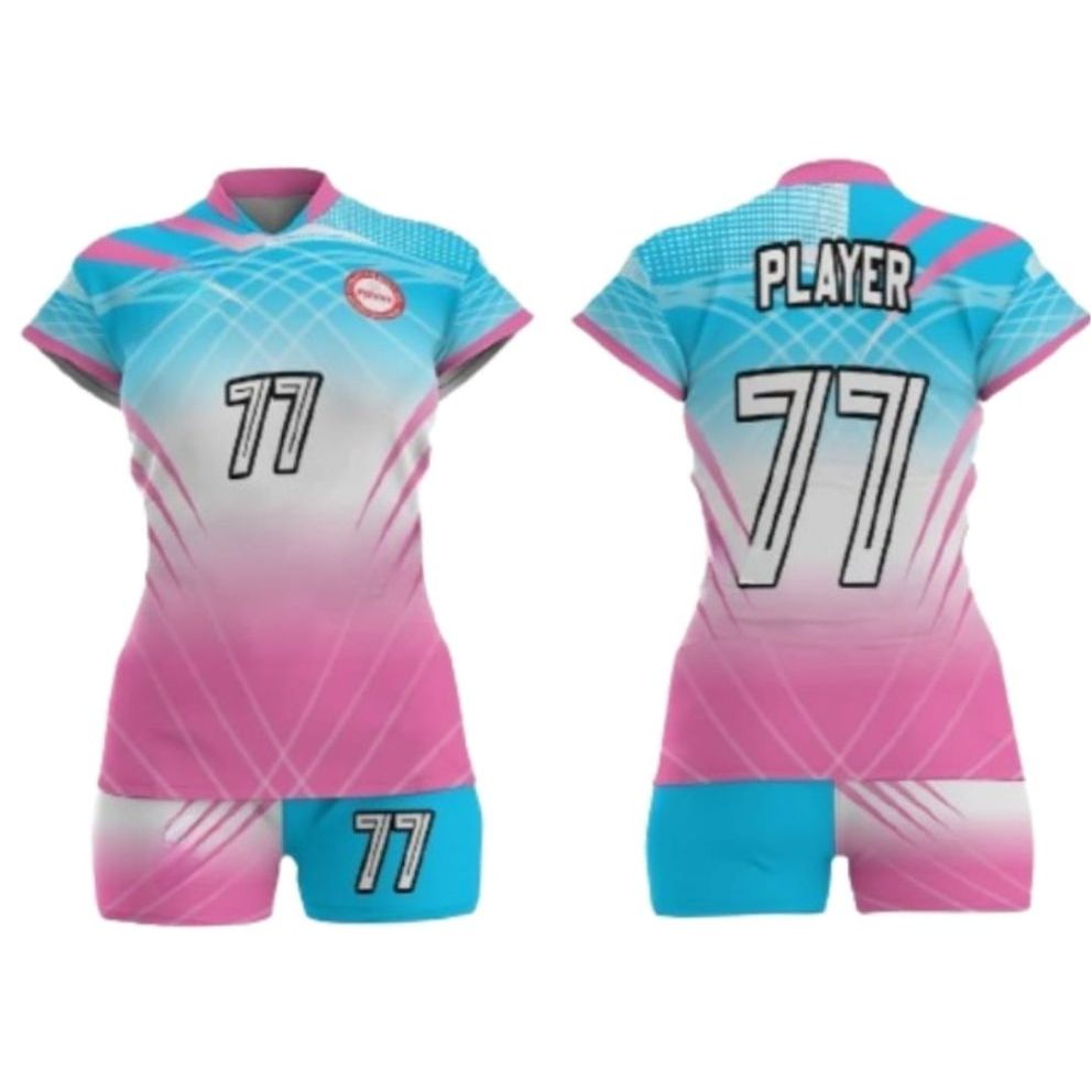 Jersey Voli Wanita Full Printing / Jersey Voli Custom Nama