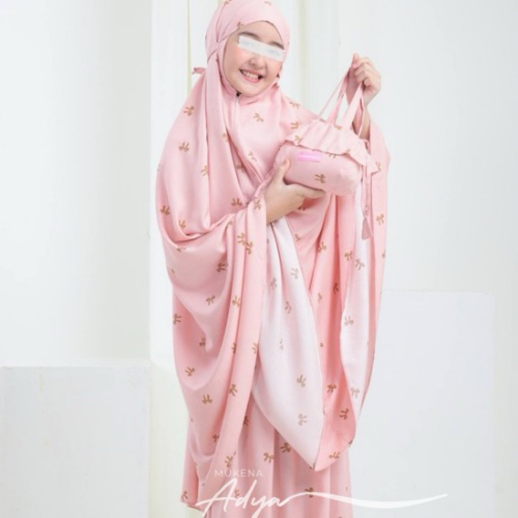 Mukena Anak Coquette Pita Resleting Dagu