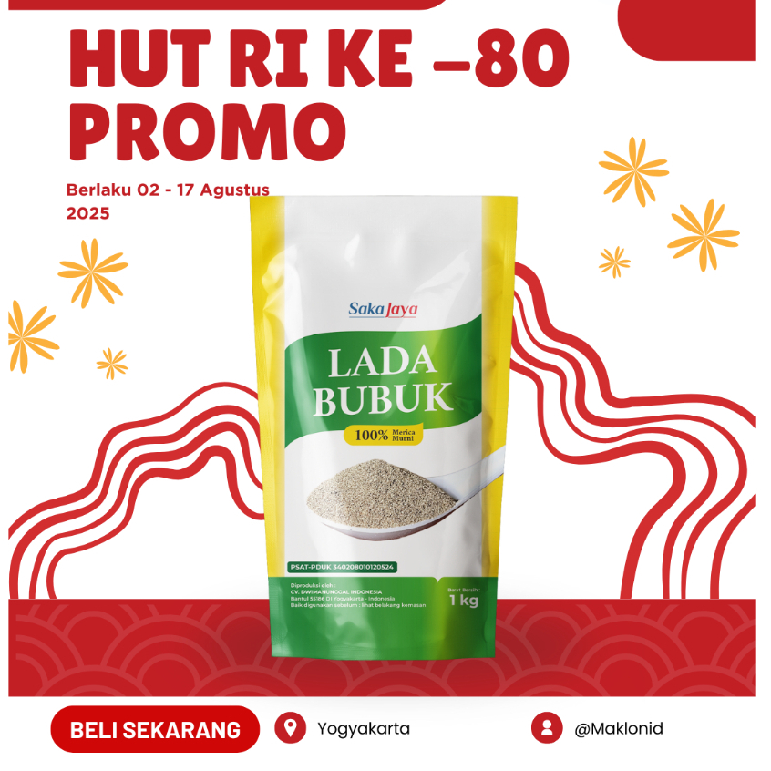 

LADA BUBUK MURNI 1 kg 100 % asli sudah lolos kementan dan halal MUI