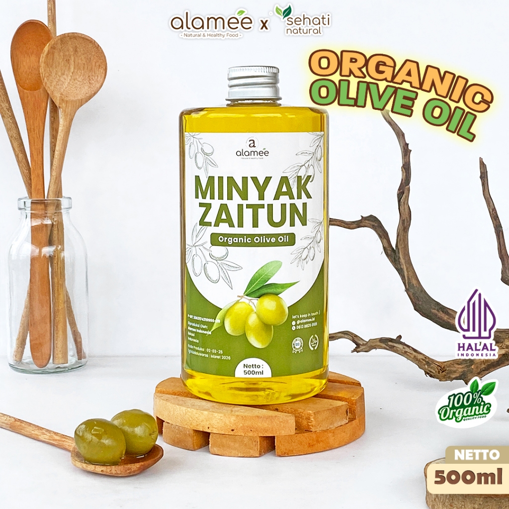 

Minyak Zaitun Untuk Diminum dan Dimasak Olive Oil Extra Virgin Organic Organik Murni Asli Masak Asli