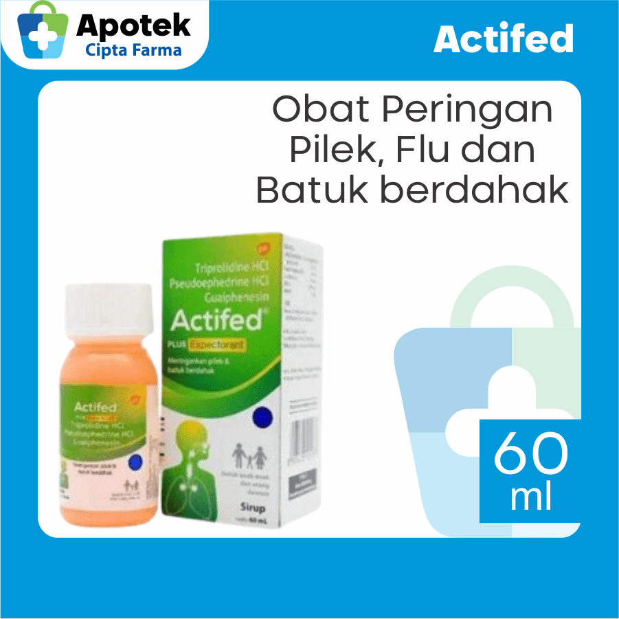 Actifed Plus Expectorant Actifed Hijau Pseudoephedrine Hci Guaifenesin Ethanol Sukrosa Obat Pilek Fl