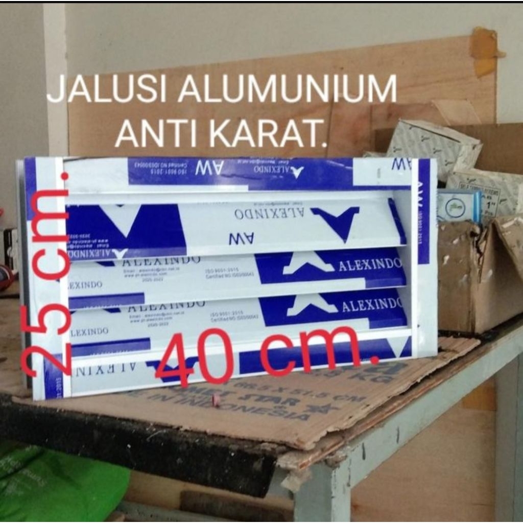 KUSEN ALUMUNIUM, KACA MATI, UTK UKURAN SESUAI GAMBAR UTAMA