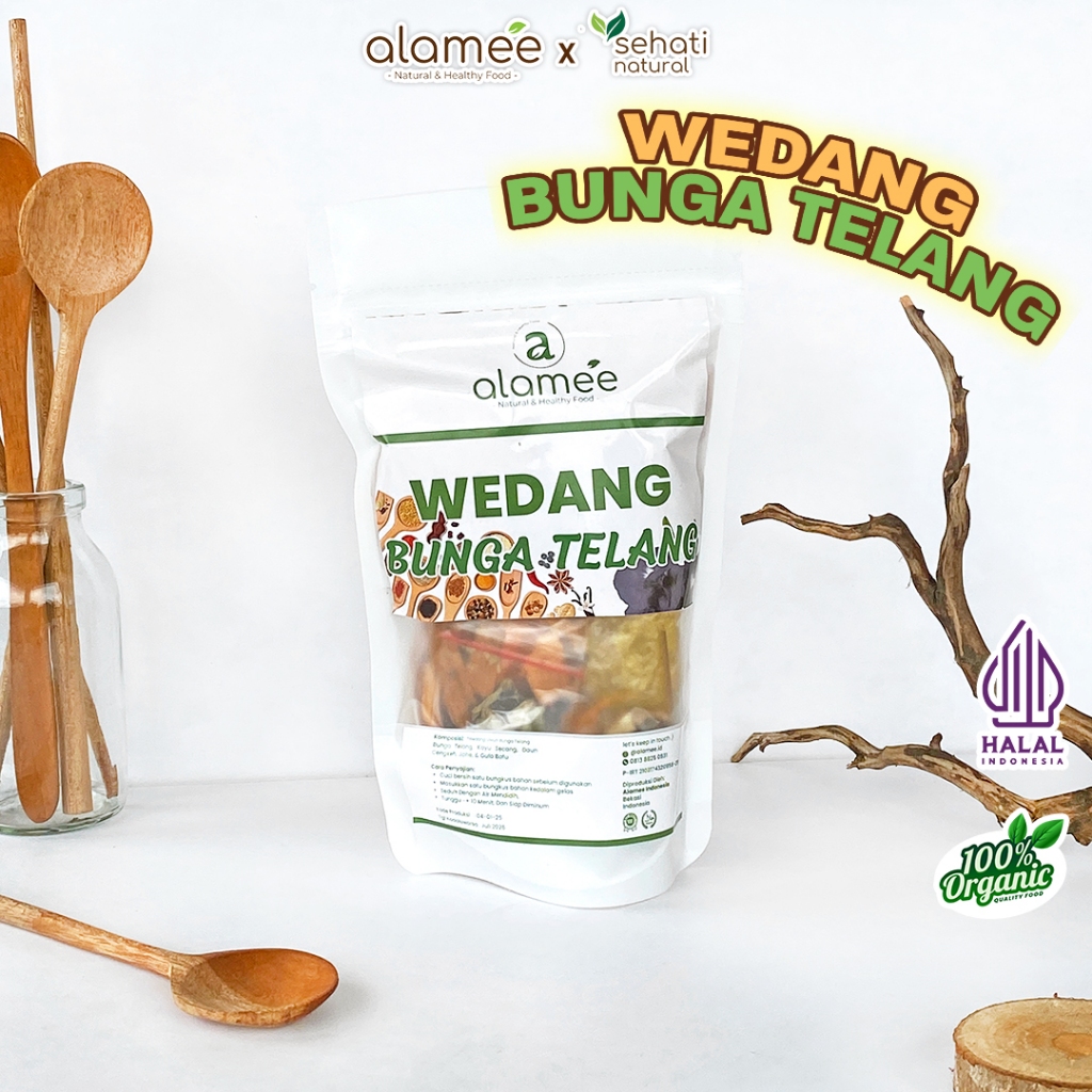 

Wedang Uwuh Bunga Telang Rempah Minuman Herbal Asli Sehat Alami Organik Langsung Seduh
