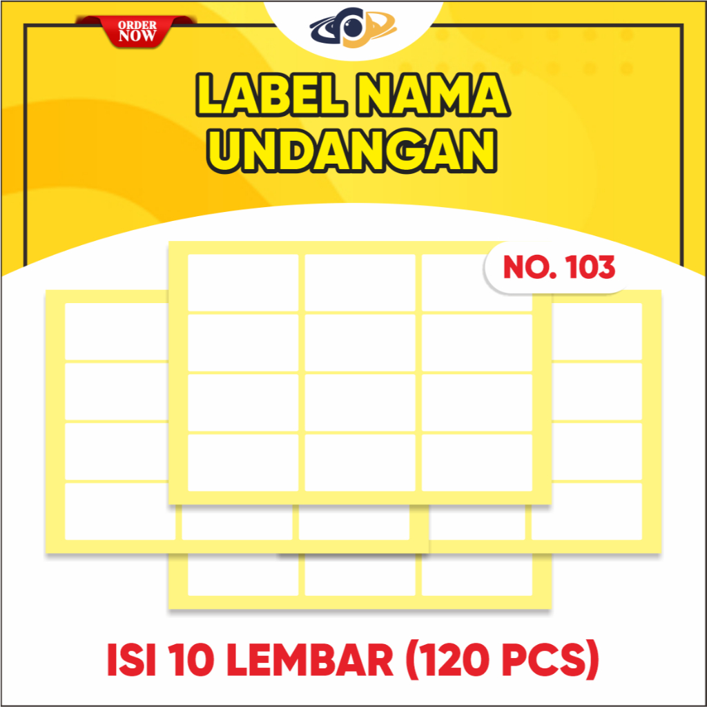 

Stiker Label Nama Undangan No. 103 KOALA Isi 120 PCS