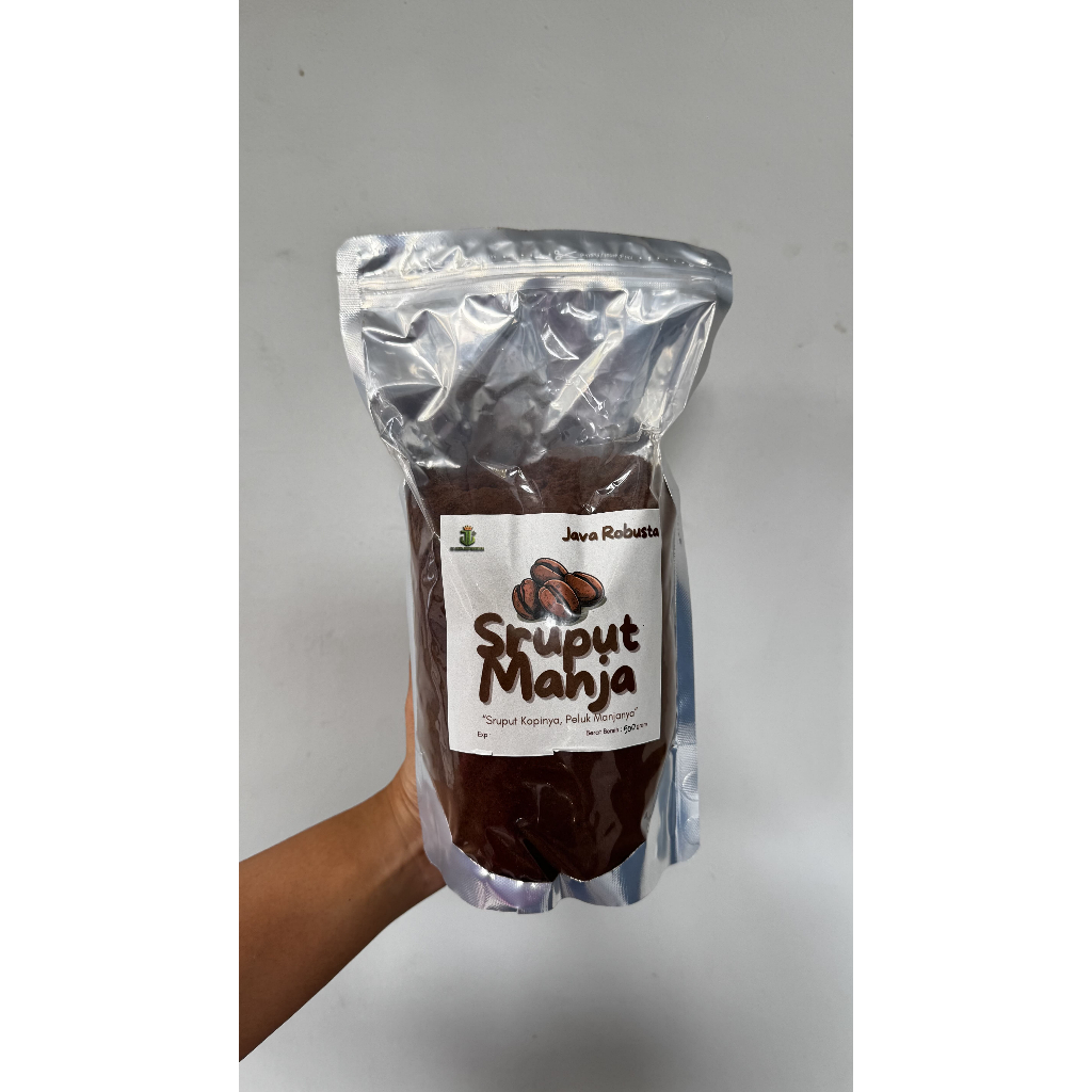 

Sruput Manja - Kopi Bubuk Robusta 500gr | Kopi Premium Single Origin Malang, Medium-Dark Roast