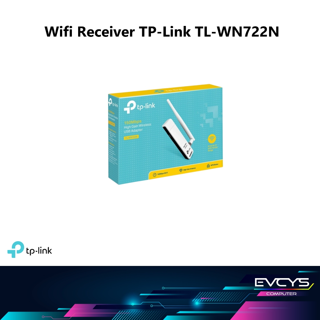 Wireless USB Adapter TP-Link TL-WN722N 150 Mbps Wifi USB PC / USB Wifi PC