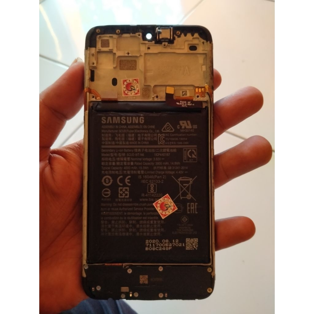 lcd samsung a10s ori copotan