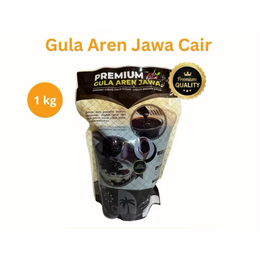

Gula Aren Jawa Cair Premium Berat 1kg