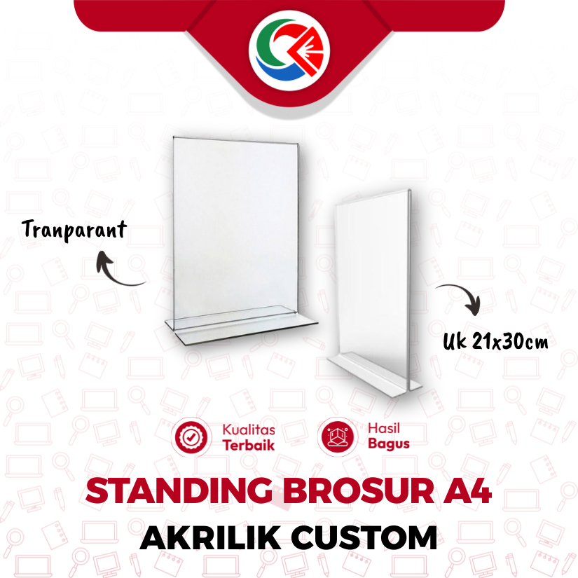 

STANDING BROSUR A4 AKRILIK CUSTOM