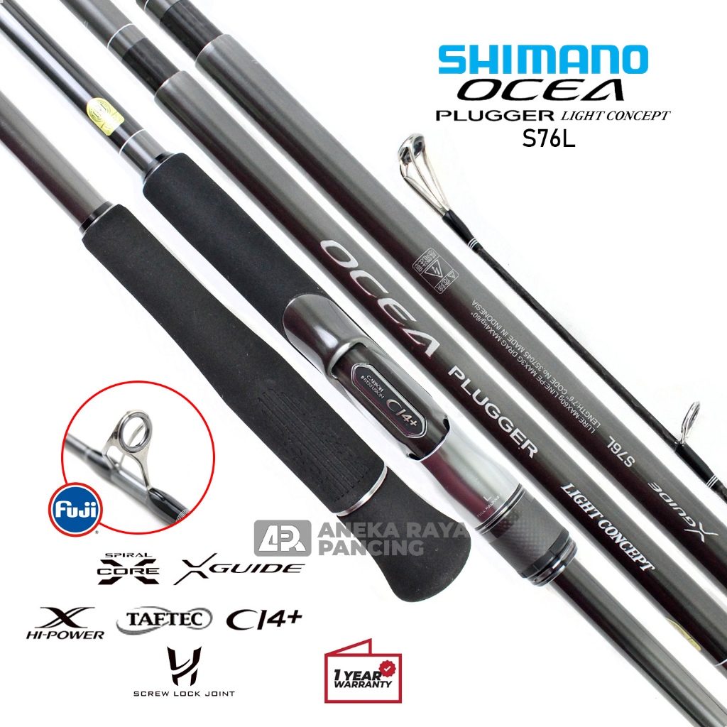 Joran Popping Shimano OCEA PLOGGER Light Concept | Spiral X Core X Guide | Popping