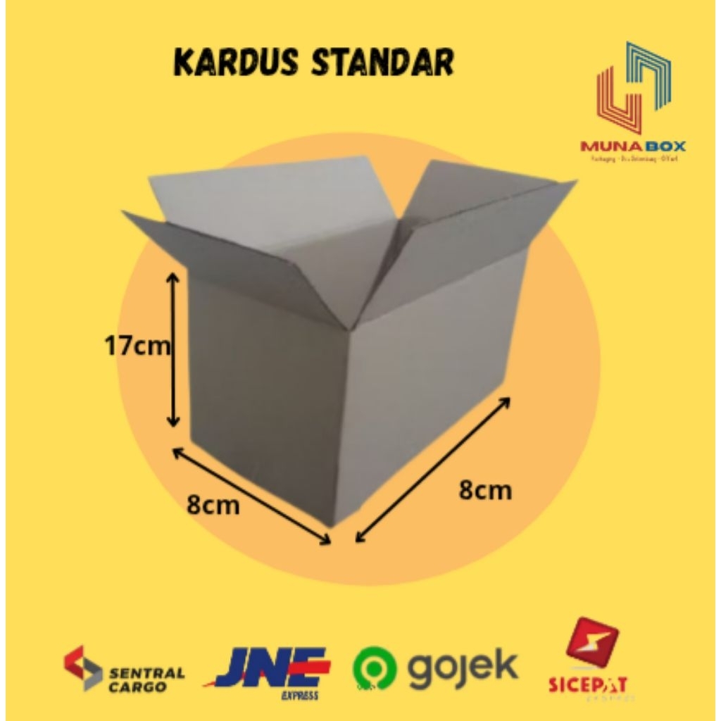 

Kardus Standar Box 8x8x17 kardus Packing