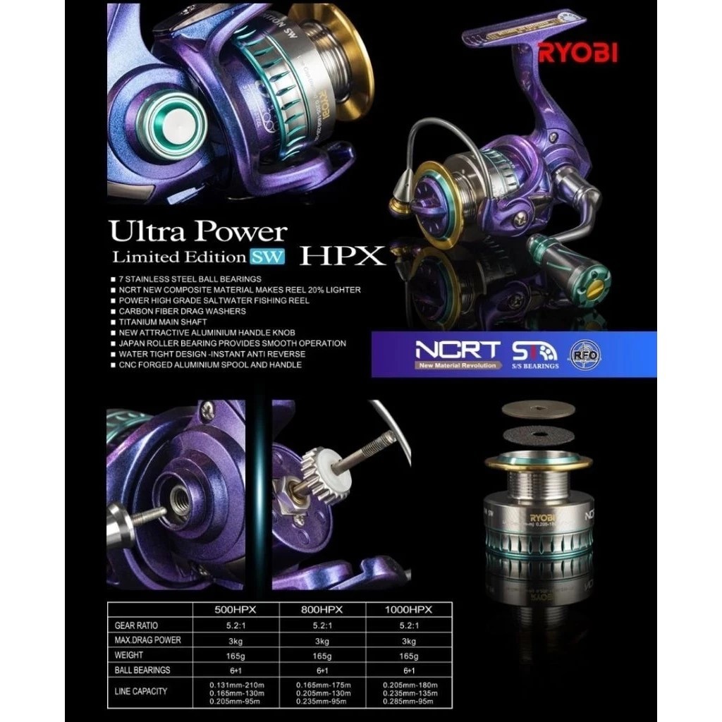 Reel Ryobi Ultra Power 500 HPX 800 HPX 1000 HPX 1000 SW Power Handle