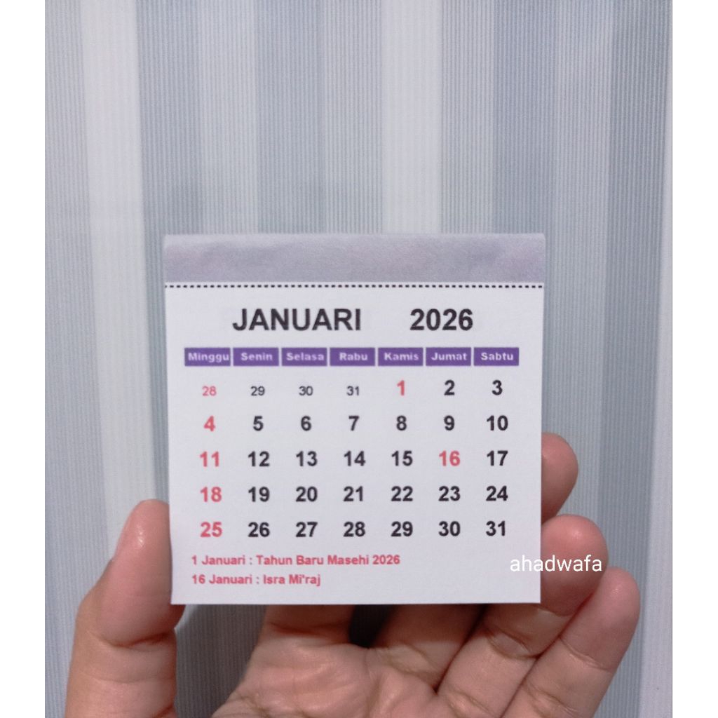 

Refill Kalender Mini