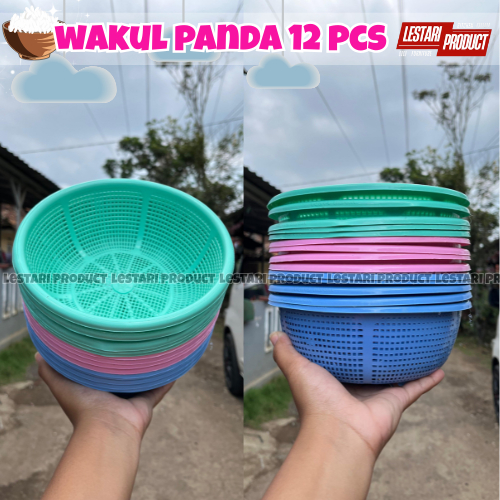 ( 12 PCS ) WAKUL PANDA | WAKUL NASI | BAKUL NASI | WAKUL PLASTIK | WAKUL HAJATAN | SOUVENIR | WAKUL 