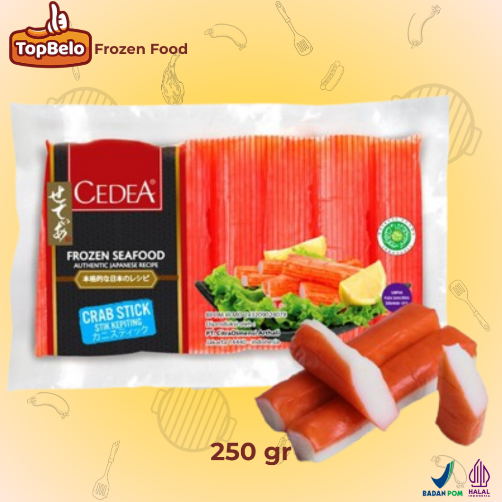 

Crab Stick 250gr - Cedea / Crab Stick - Top Belo Frozen Food