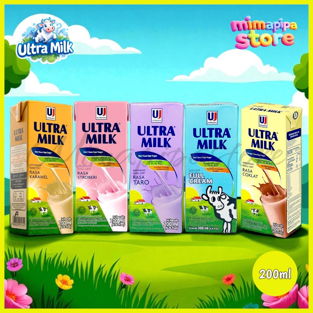 

Susu Ultra Milk 200ml Varian Rasa
