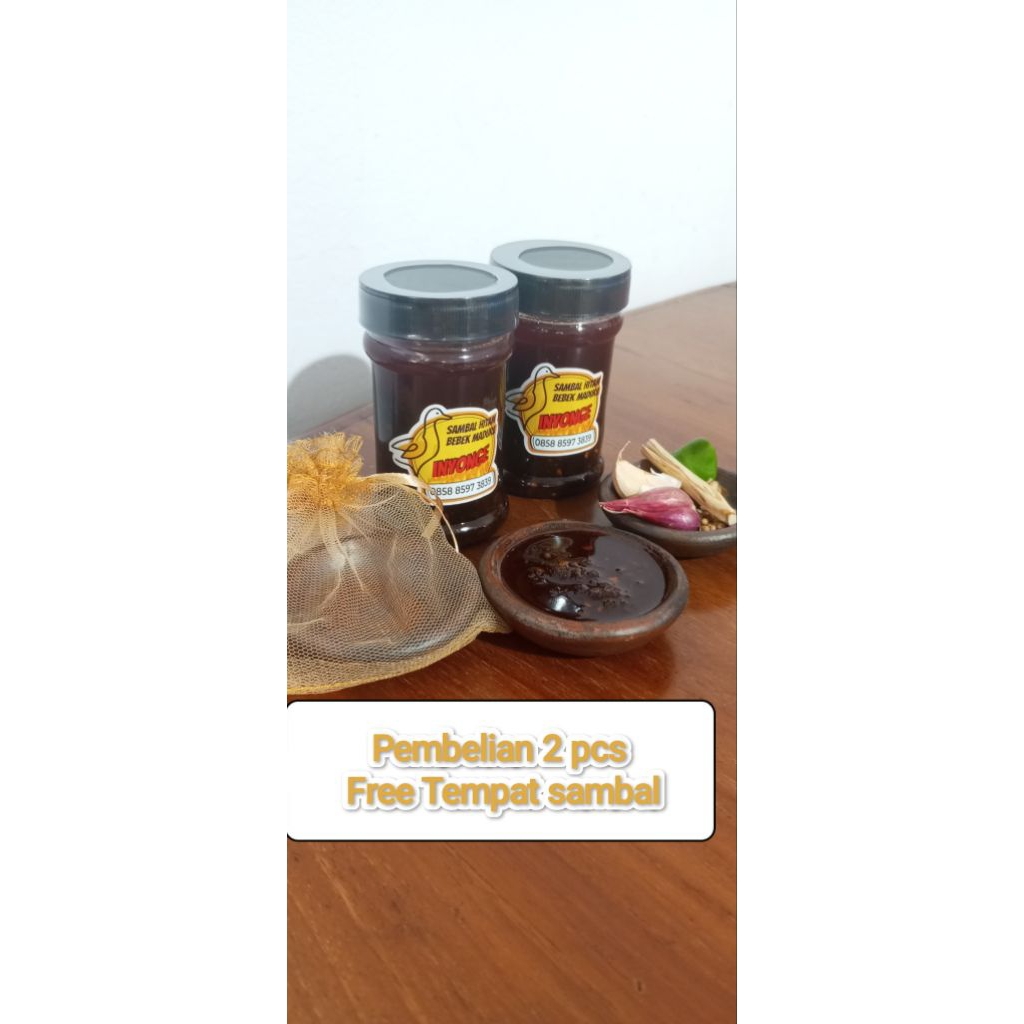 

Sambal Hitam Bebek Madura INYONGE