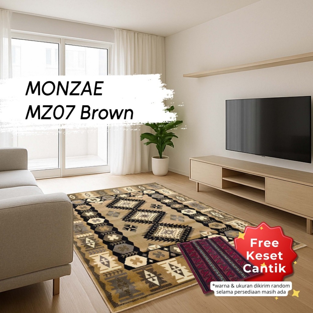 KARPET MONZAE 210 X 300 MZ07 BROWN