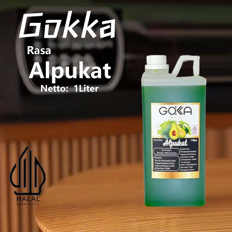 

Gokka Sirup Alpukat 1L - Minuman Segar Rasa Alpukat / Alpukat Syrup