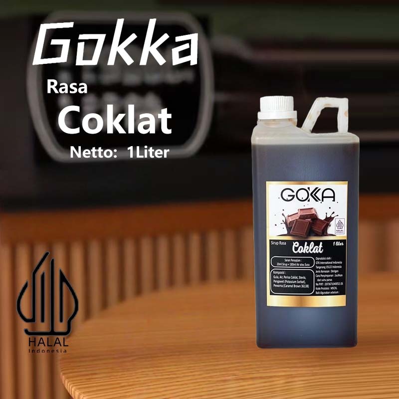

Gokka Sirup Coklat 1L - Minuman Segar Rasa Coklat / Coklat Syrup