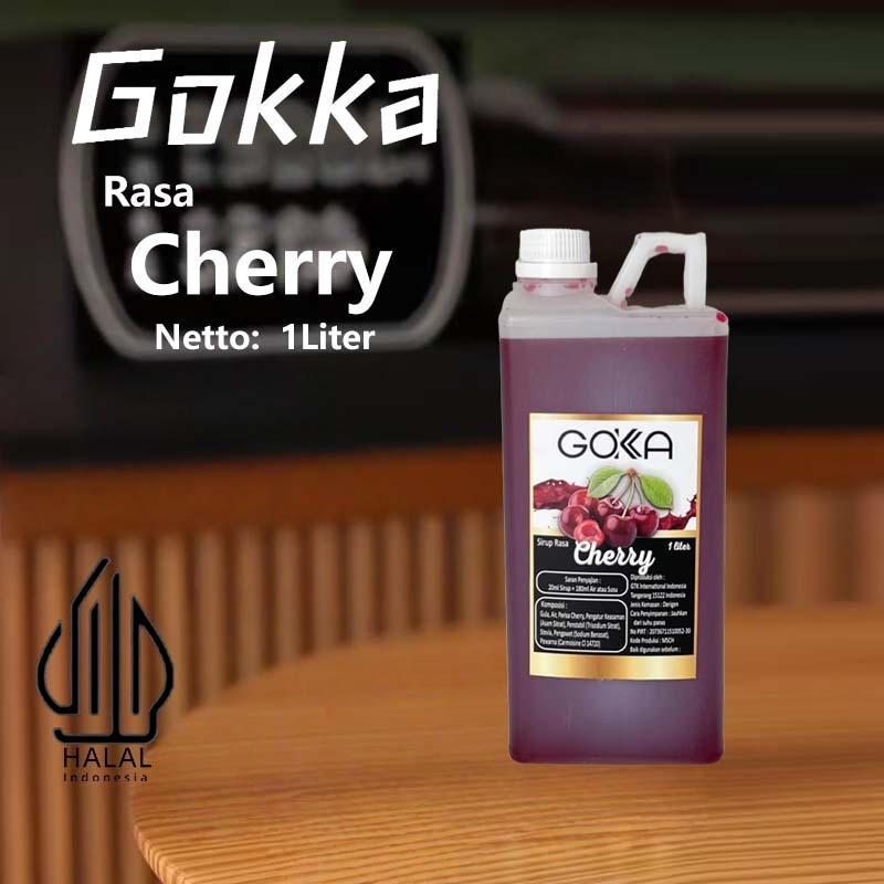 

Gokka Sirup Cherry 1L - Minuman Segar Rasa Yogurt / Cherry Syrup