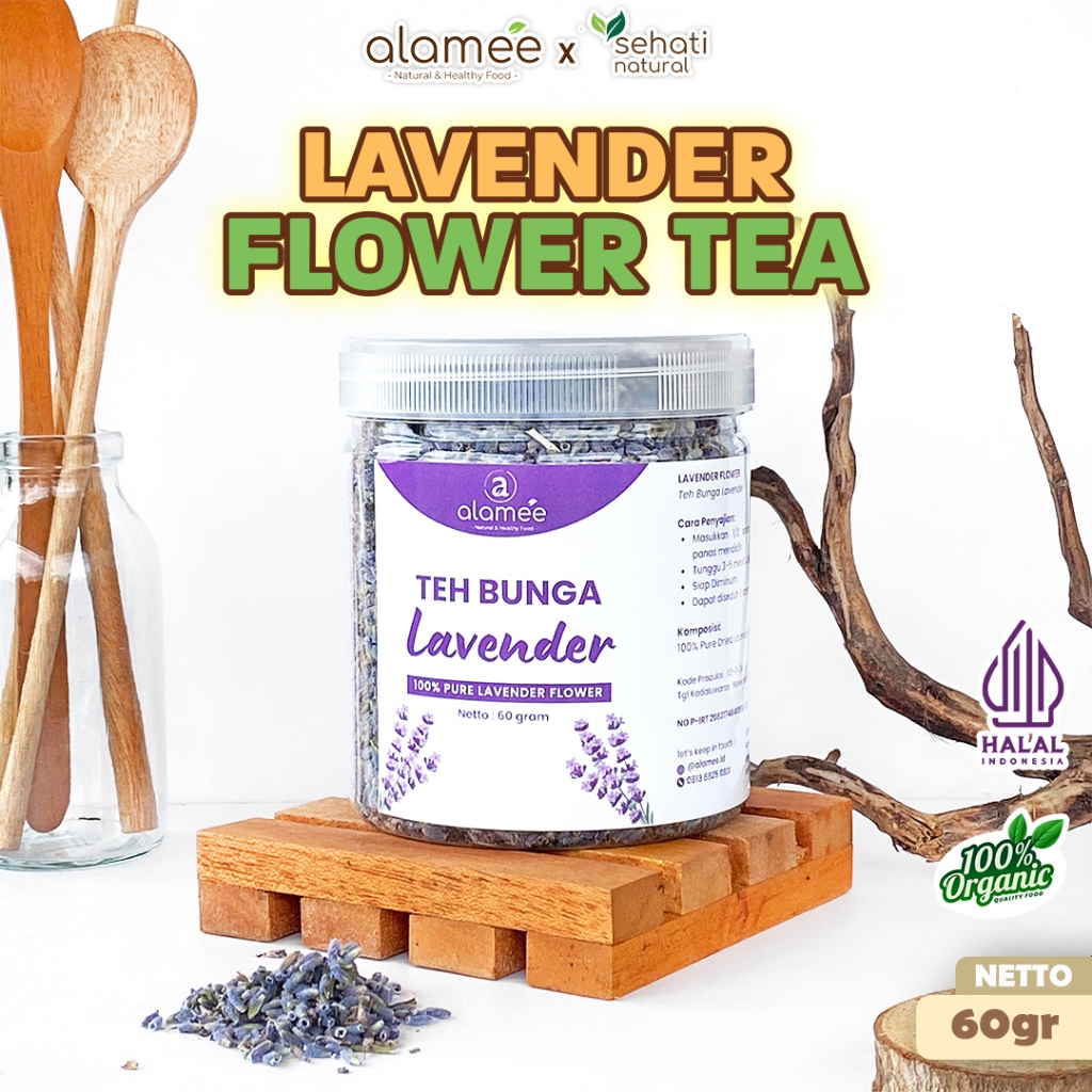 

ALAMEE Teh Bunga Lavender Insomnia Tea Organik Kering Dried Flower Herbal Alami Organic 60gr