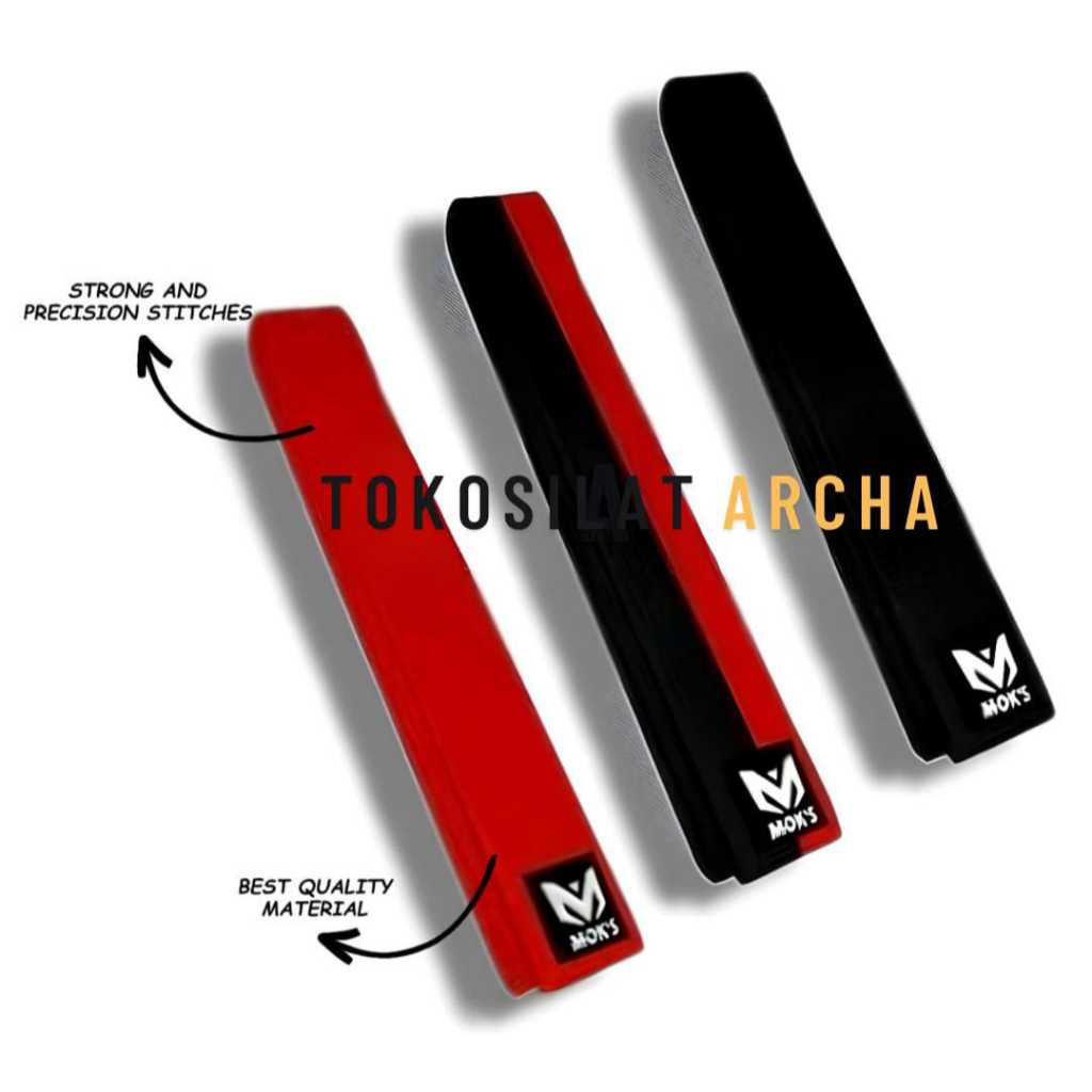 Sabuk Taekwondo Exclusive Mok's Premium / Sabuk Moks Fighters Belt / Sabuk Taekwondo Moks