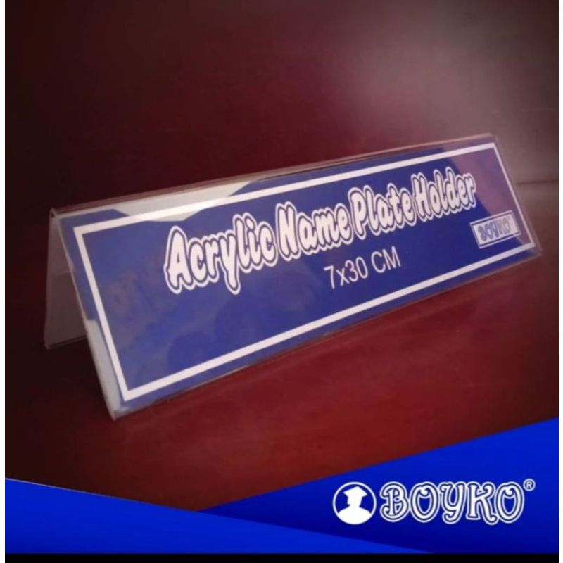 

ACR NAME PLATE BOYKO 7X30 B/B