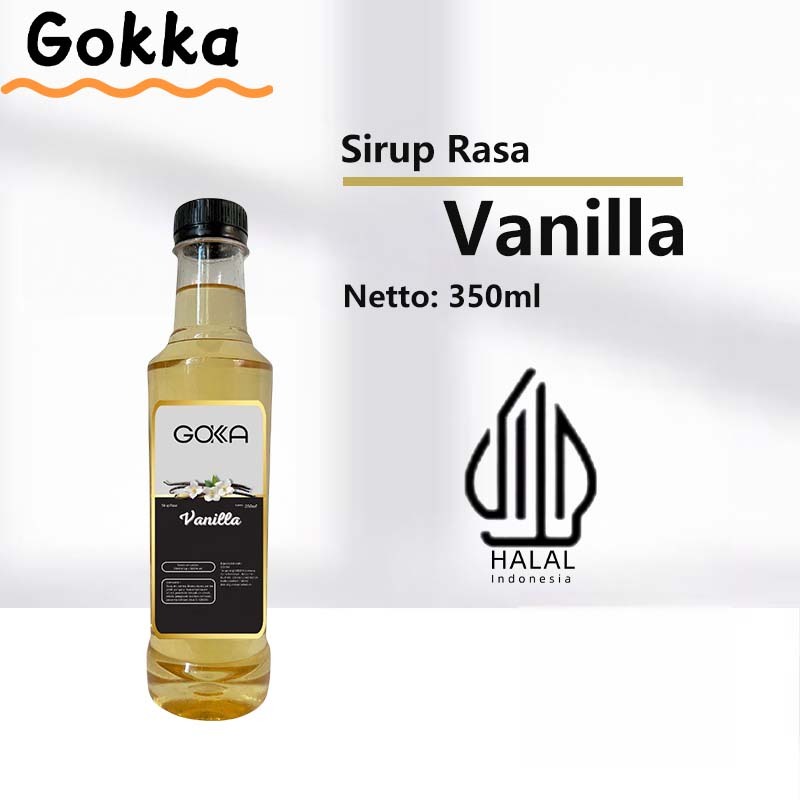 

GOKKA Vanilla Syrup 350ml - HALAL Sirup Vanilla