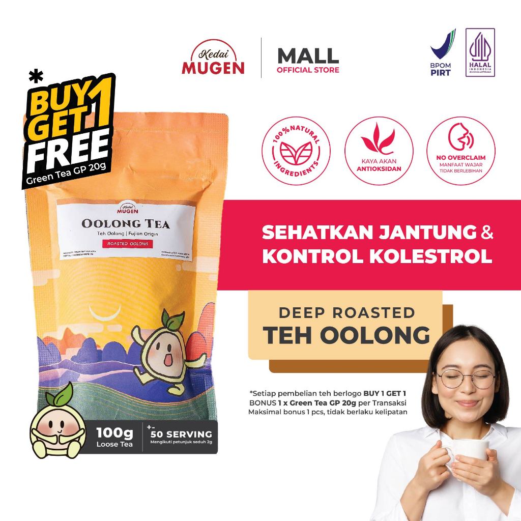 

Kedai Mugen - Roasted Oolong Tea | Teh Olong Ti Kuan Yin Panggang | Chinese Tea 100g