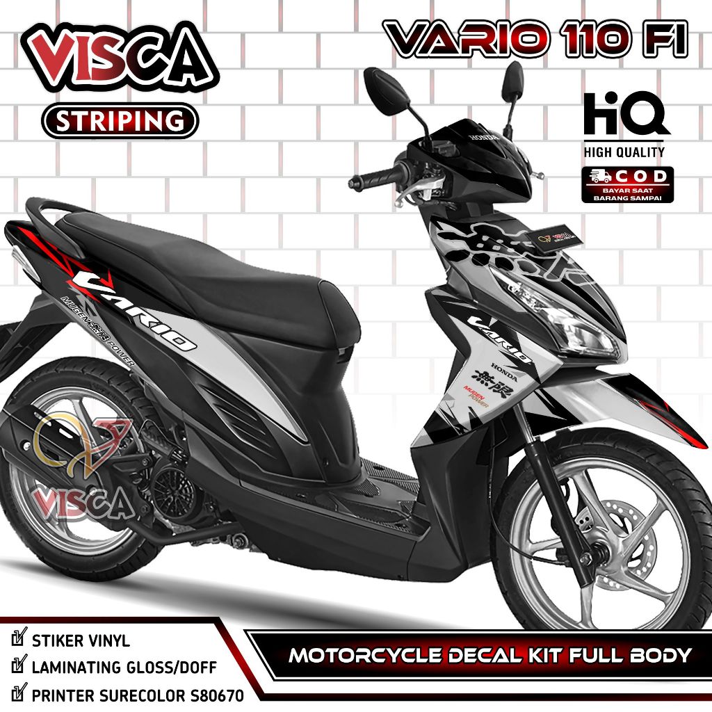 Decal Vario 110 Fi Full Body – Stiker Vario 110 Fi LED Full Body – Dekal Vario 110 LED – Striping Va