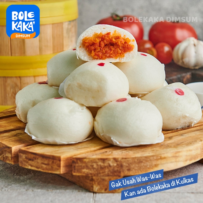 

Hapipao Ayam Merah Bolekaka isi 25 / Bapao Ayam Bolekaka Dimsum