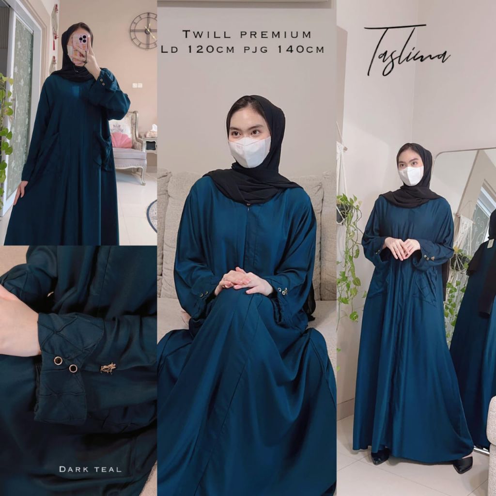 aisyahproduk | kaftan fairuz TASLIMA - kaftan twill premium - dress twill premium - bigsize - daster