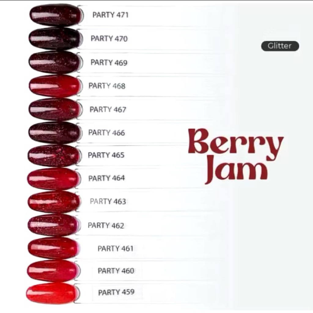 SERIES RED NAIL GEL HALAL PARTY SERIES MERAH KUTEK HALAL PARTY