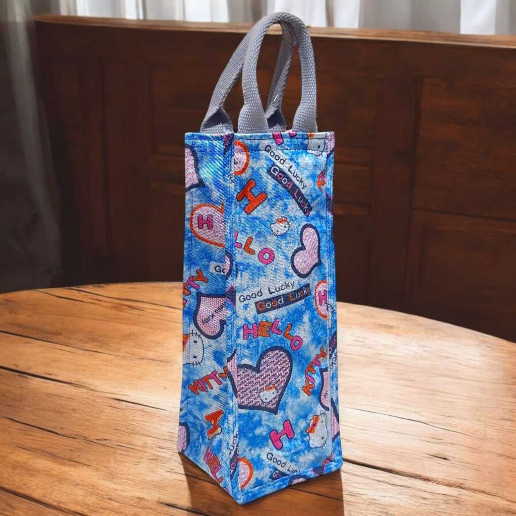 Tas Botol Minum Hello Kitty - Tas Jinjing Botol Tumbler Lucu 2 Liter - Tas Karakter Anak