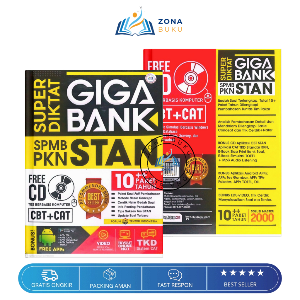 Buku Super Diktat Giga Bank SPMB PKN STAN Bank Soal Full Pembahasan Cerdii Nalar Bedah Materi