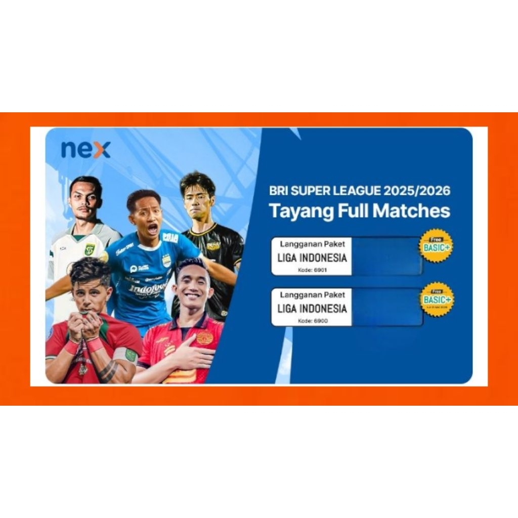 paket liga 1 Voucher nex parabola