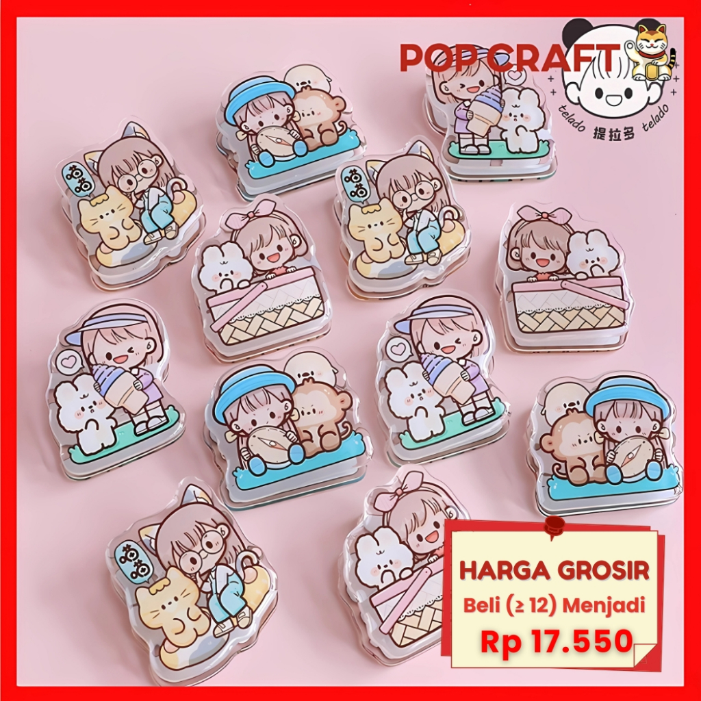 

PC Klip Kertas Buku Jepitan Buku Aklirik Motif Dodojam Girl Premium Klip enjepit Kertas Sanrio TLD84