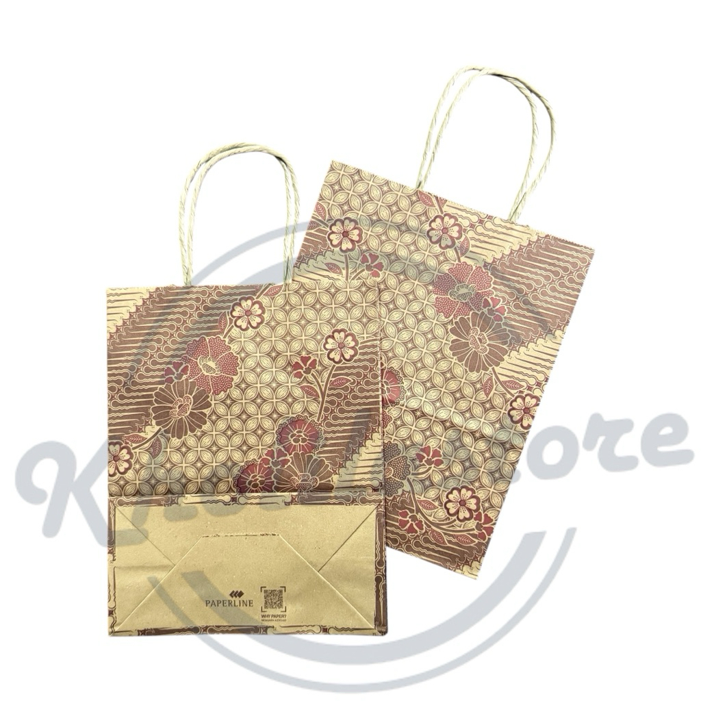 

Paper Bag Coklat Motif Batik Paperline Per Pack isi 20 pcs