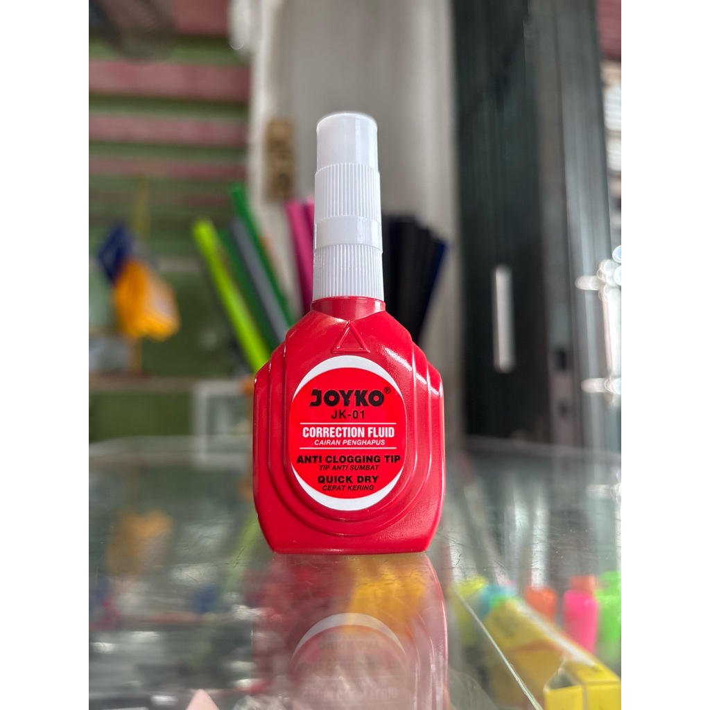 

Tip X JOYKO Correction Fluid Ukuran Sedang – Cepat Kering, Rapi, Cocok untuk Sekolah & Kantor