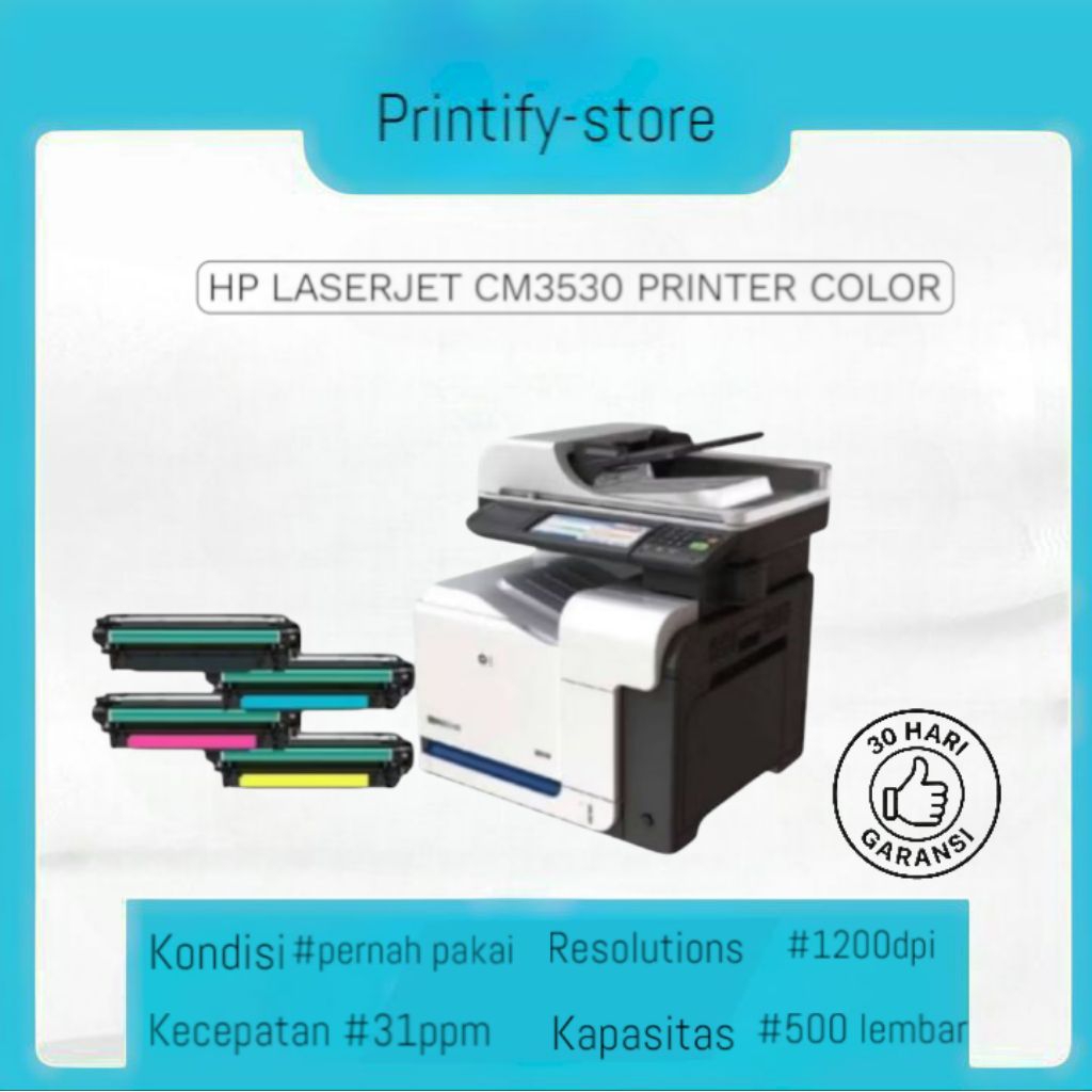 printer hp LaserJet color CM3530 multifungsi