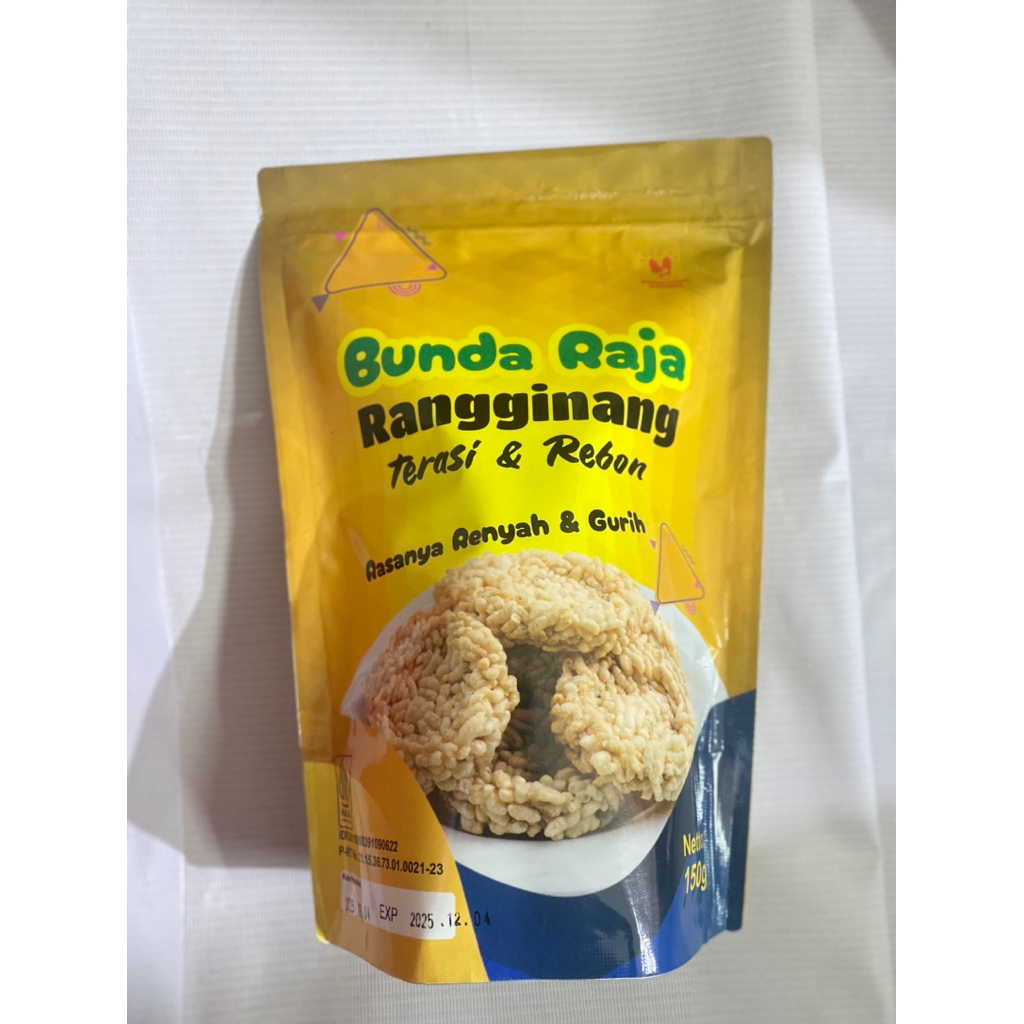 

Rangginang Rengginang Teri dan Rebon Matang 150gr