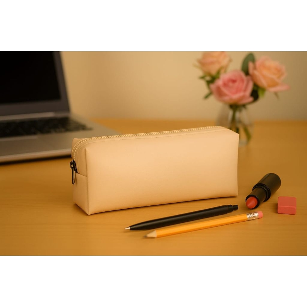 

Tempat Pensil / Pensil Case Waterproof Cream