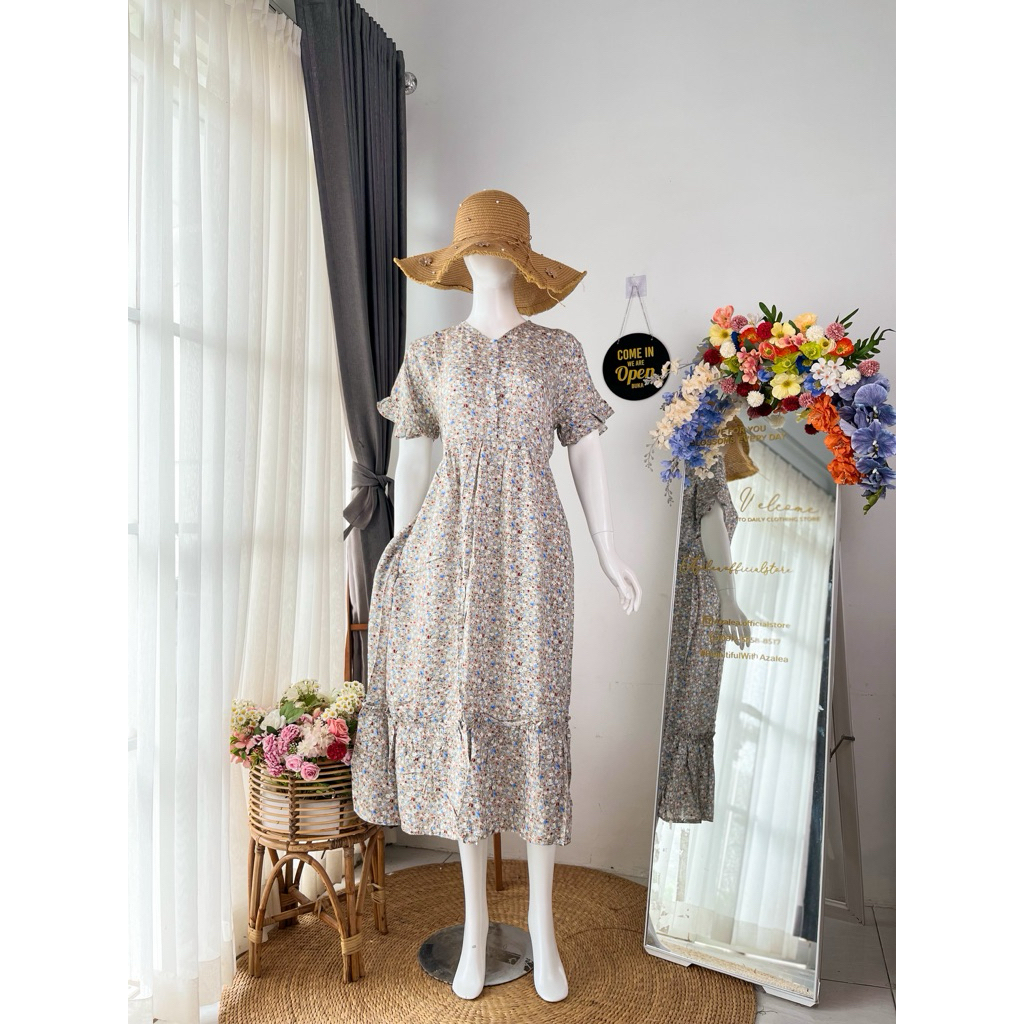 Nana long Dress || Daster panjang || Ld 110-115cm || Dress Panjang || daster Simpel || Daster kekini