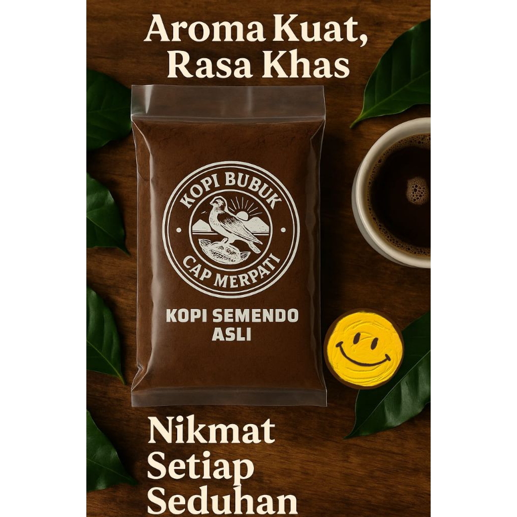 

kopi bubuk semendo asli // kopi bubuk cap merpati 500gram enak rasanya