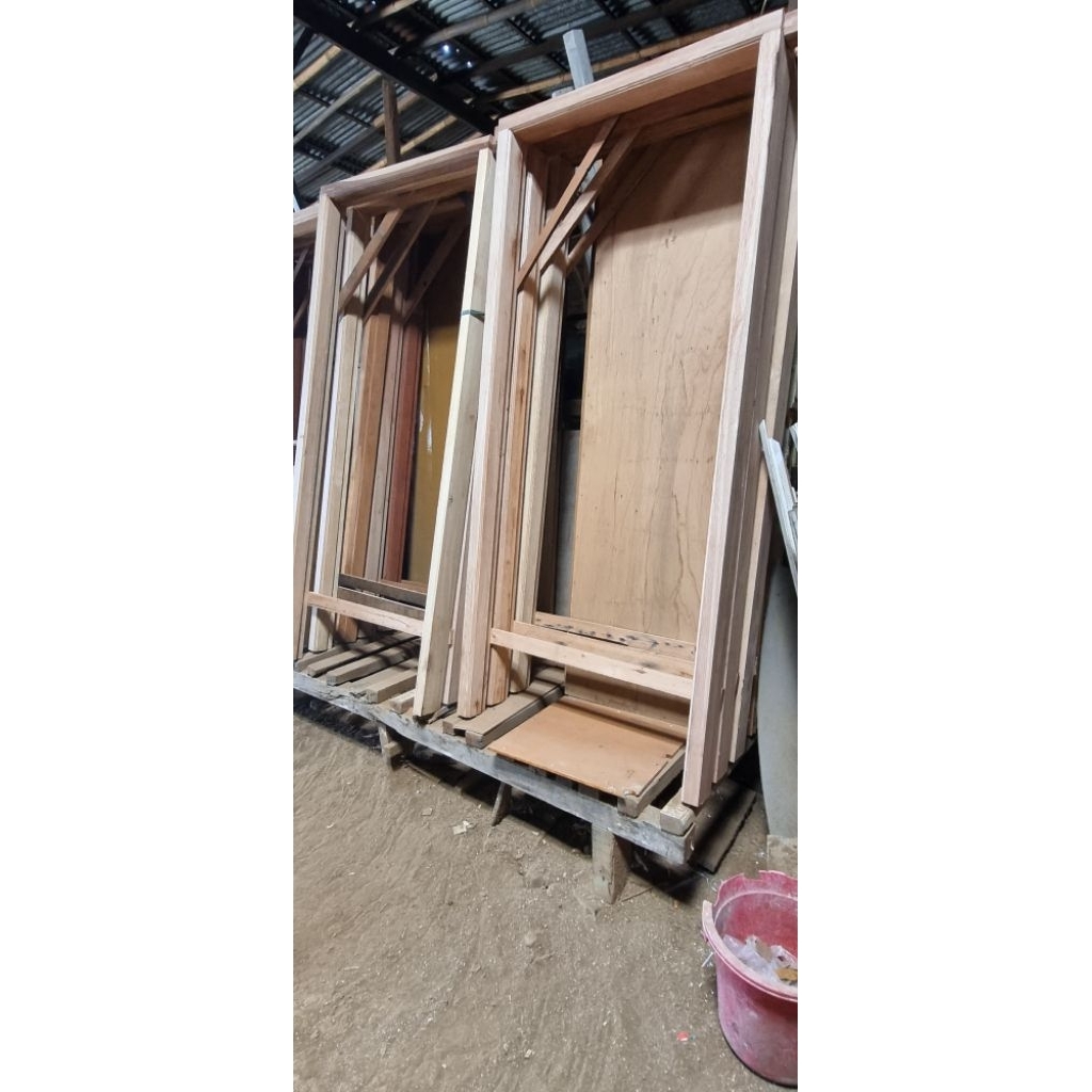 kusen pintu kayu oven premium
