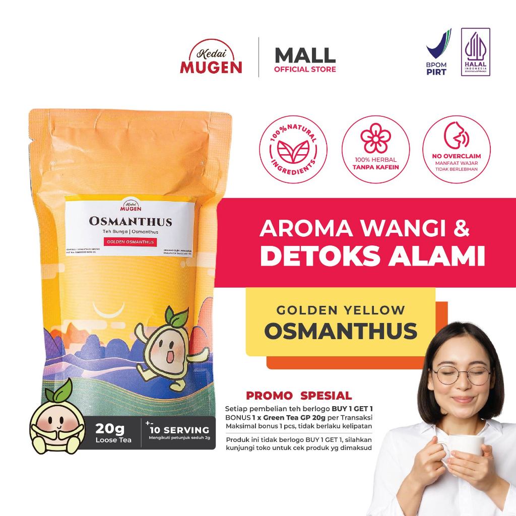 

Kedai Mugen - Osmanthus Tea/ Teh Bunga Herbal Osmantus 20g